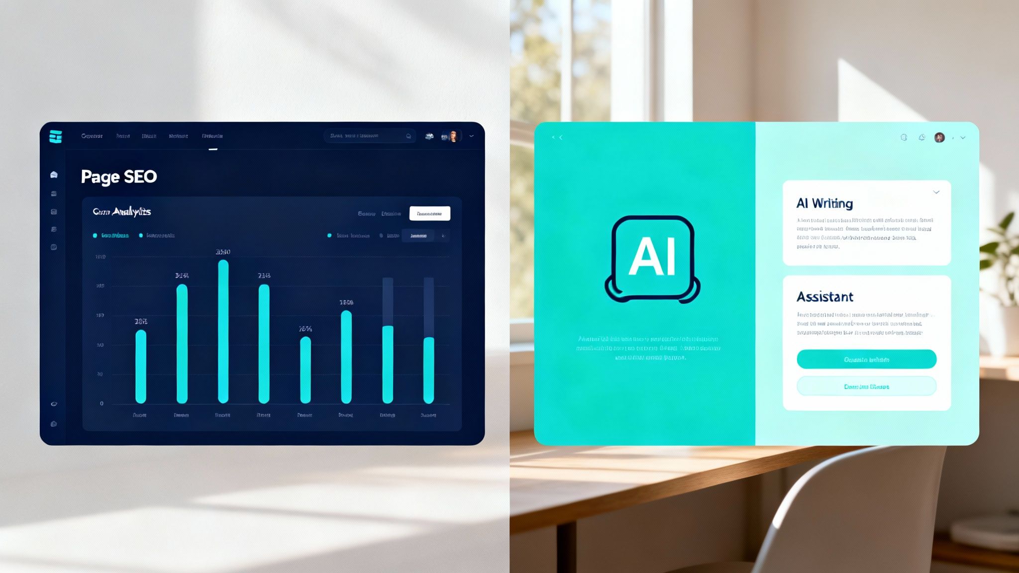 A visual comparison of Surfer SEO and Outrank logos, symbolizing a head-to-head showdown.
