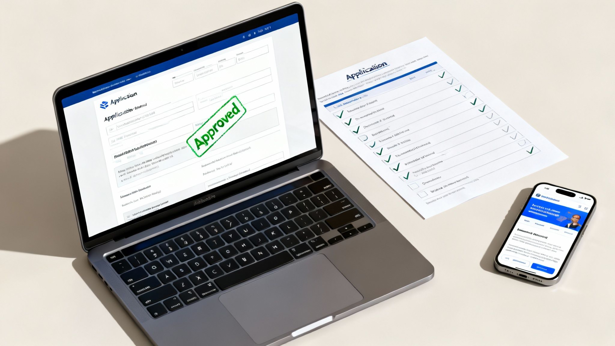 Laptop user working on a Shopify application form
