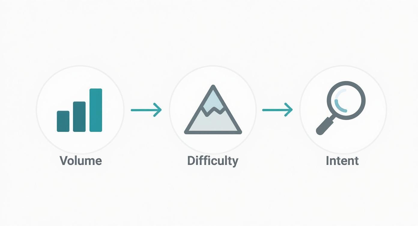 Infographic about keyword research for beginners