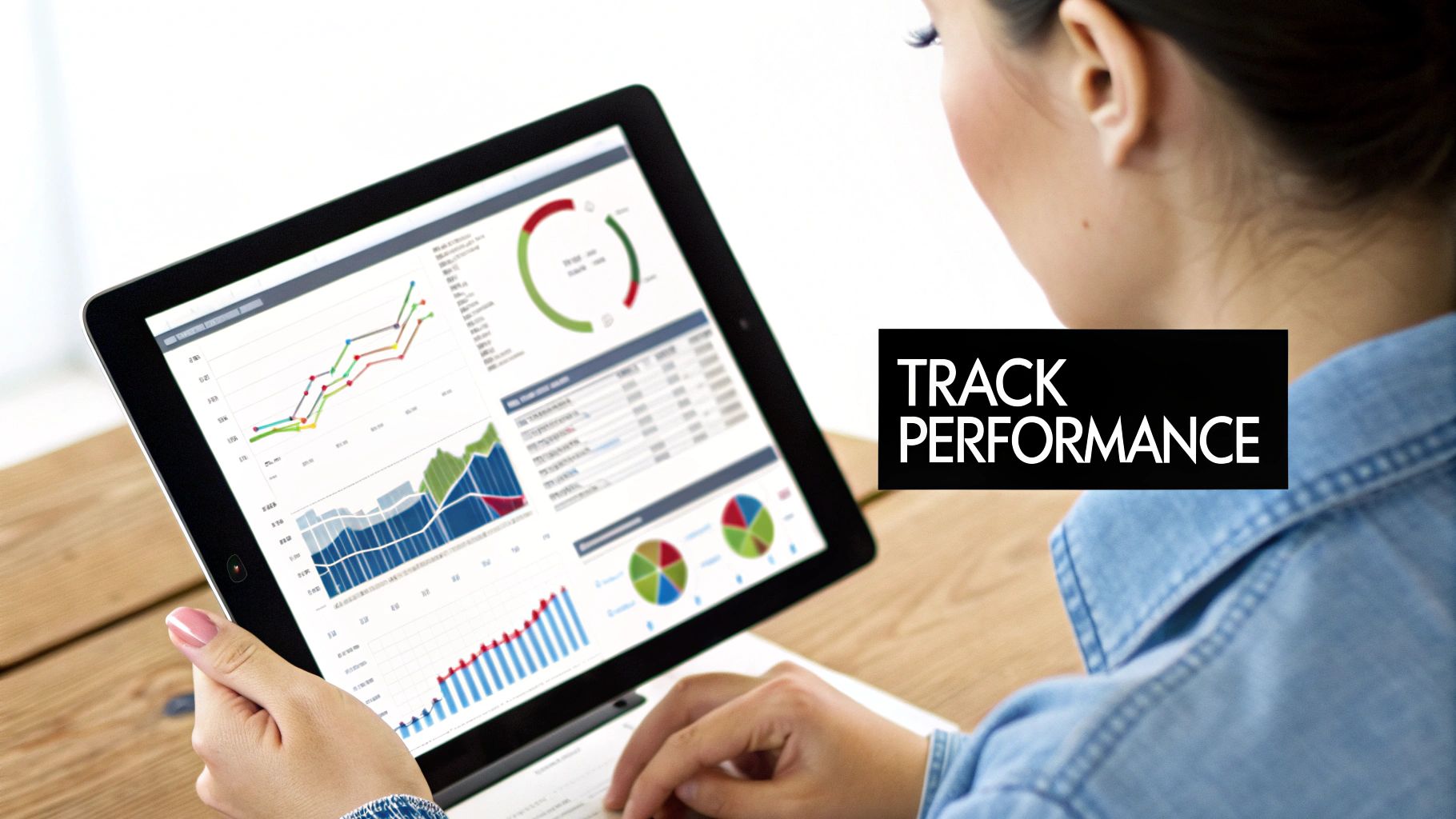 A dashboard showing various analytics charts and graphs, representing data-driven affiliate marketing.