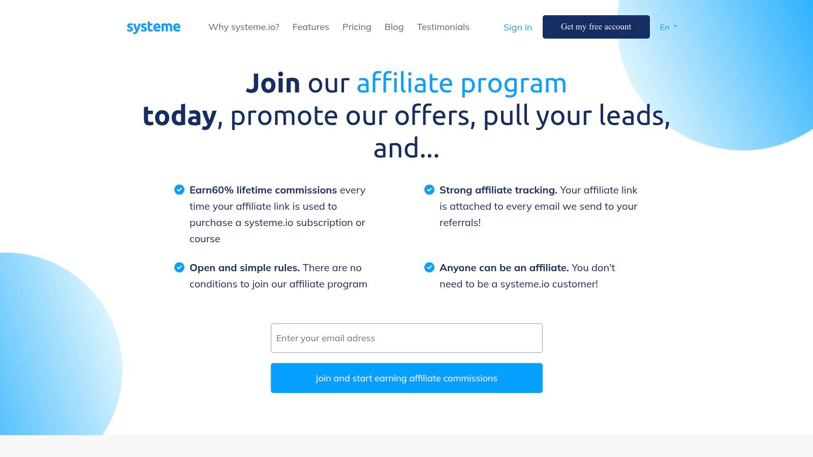 Systeme.io Affiliate Program