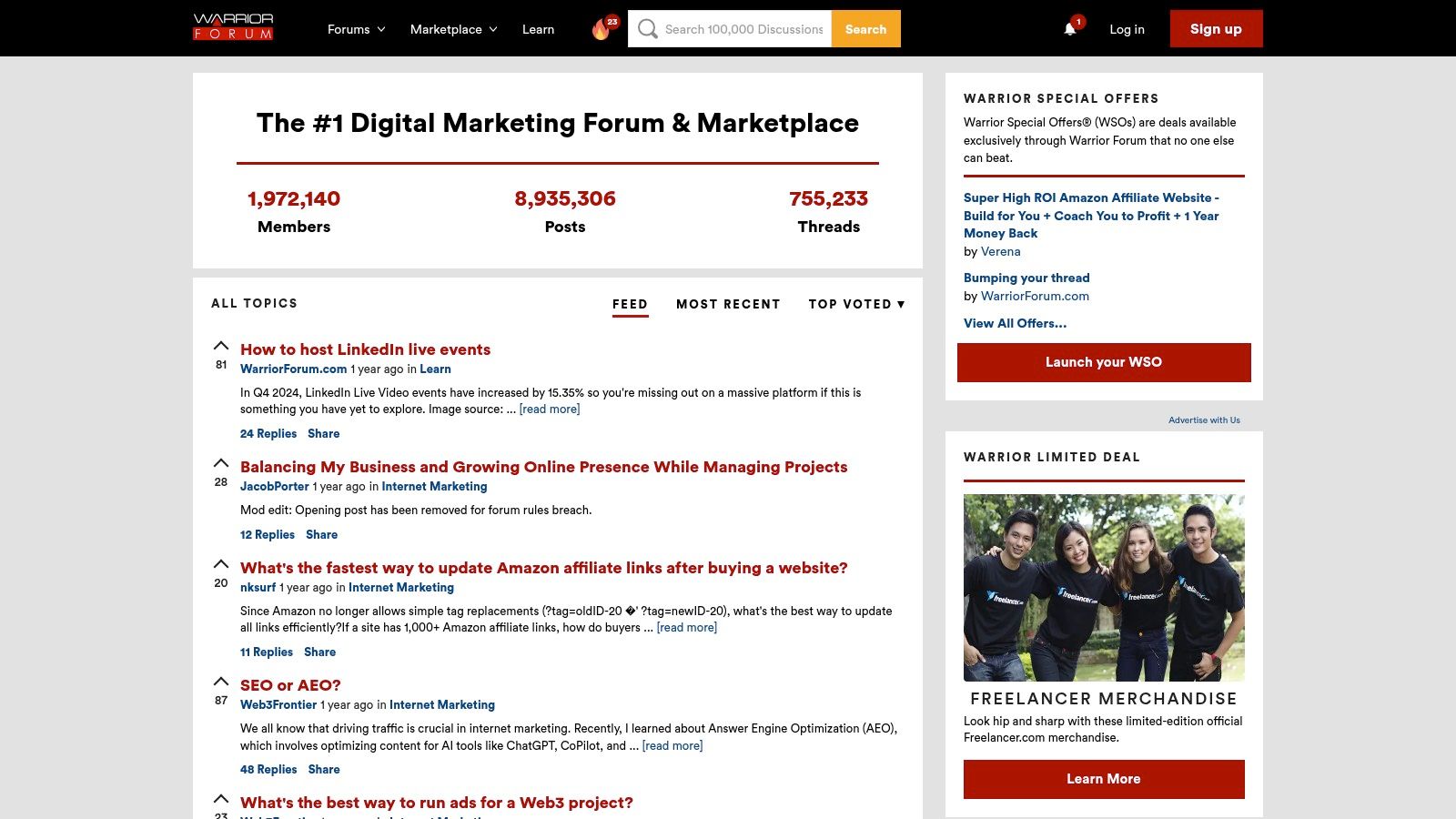 Warrior Forum – War Room