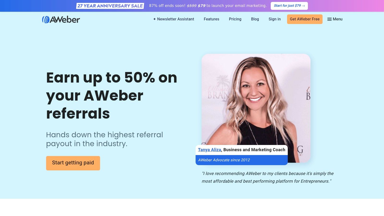 AWeber Advocate (Affiliate) Program