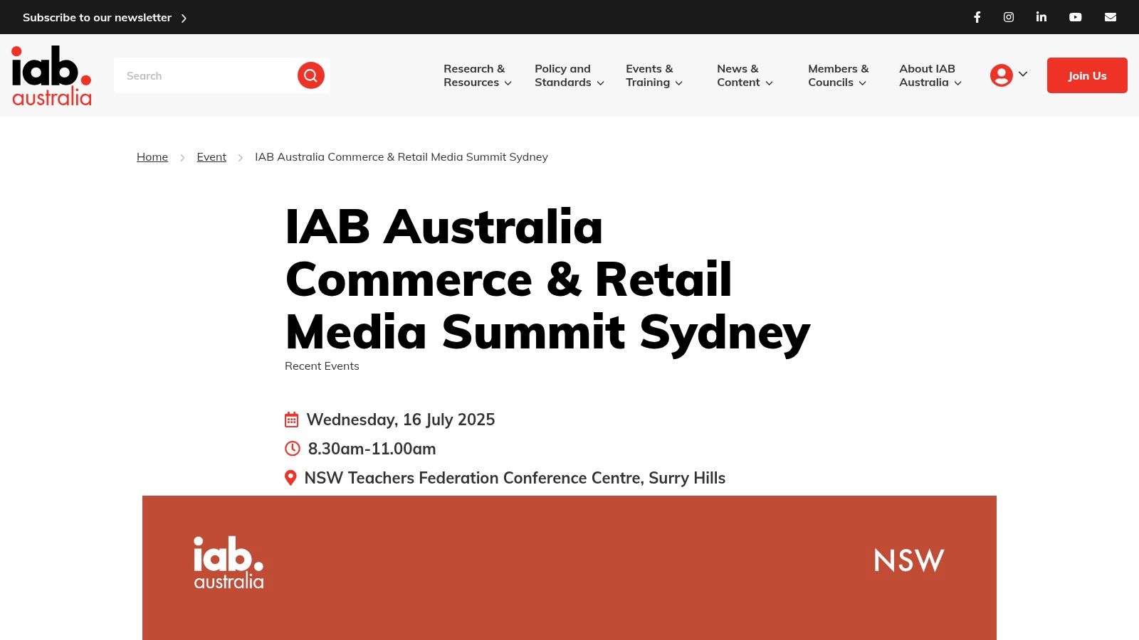 IAB Australia – Sydney events hub
