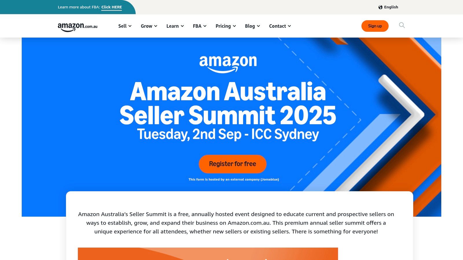 Amazon Australia Seller Summit (ICC Sydney)