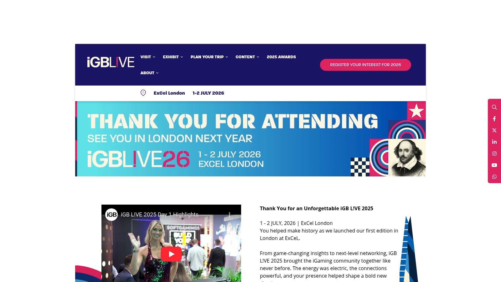 iGB L!VE / iGB Affiliate (London)