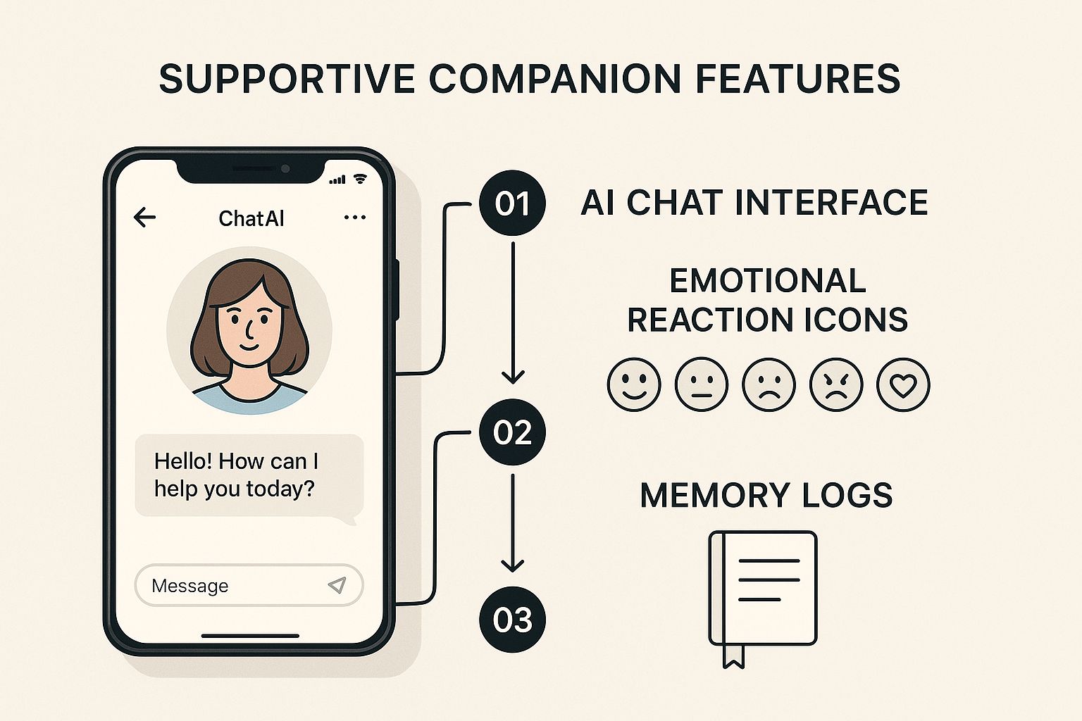 Infographic about lesbian ai chatbot