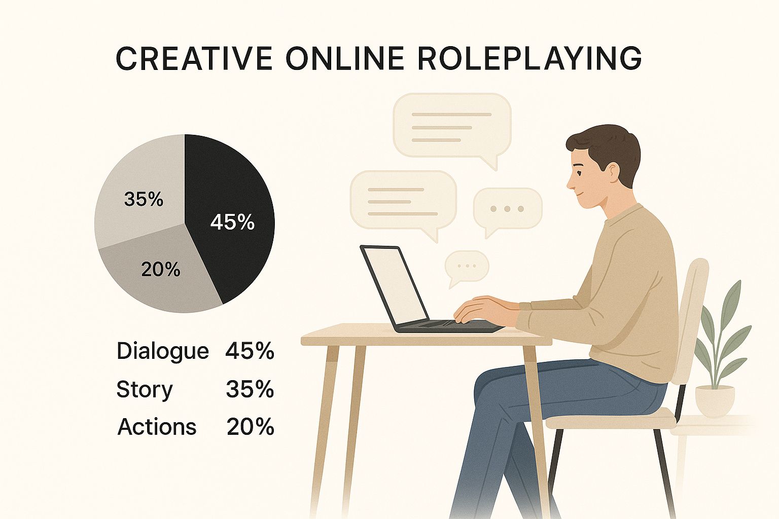 Infographic about how to roleplay online