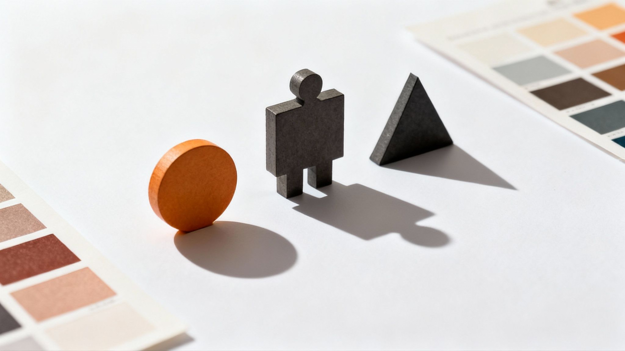 A character's silhouette stands out against a bright background, emphasizing its unique shape and form.