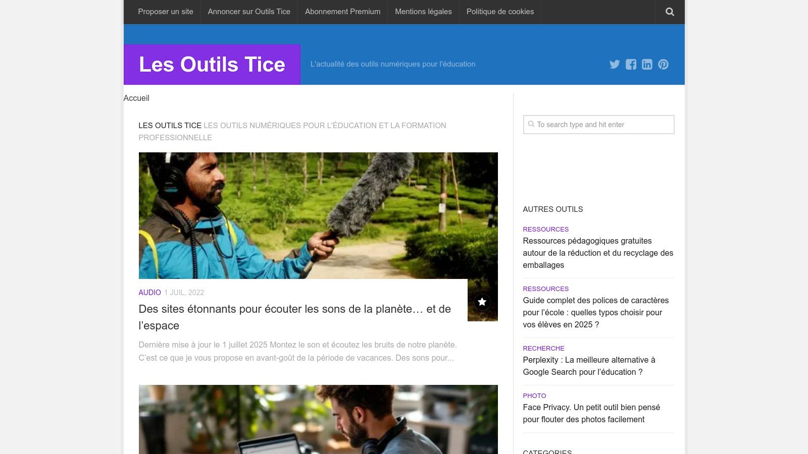Les Outils Tice