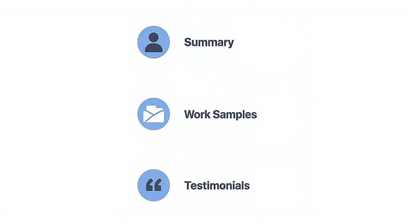 Infographic about career portfolio