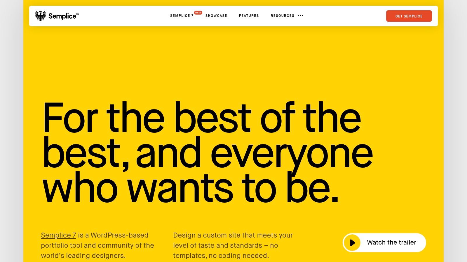Semplice (for WordPress.org)