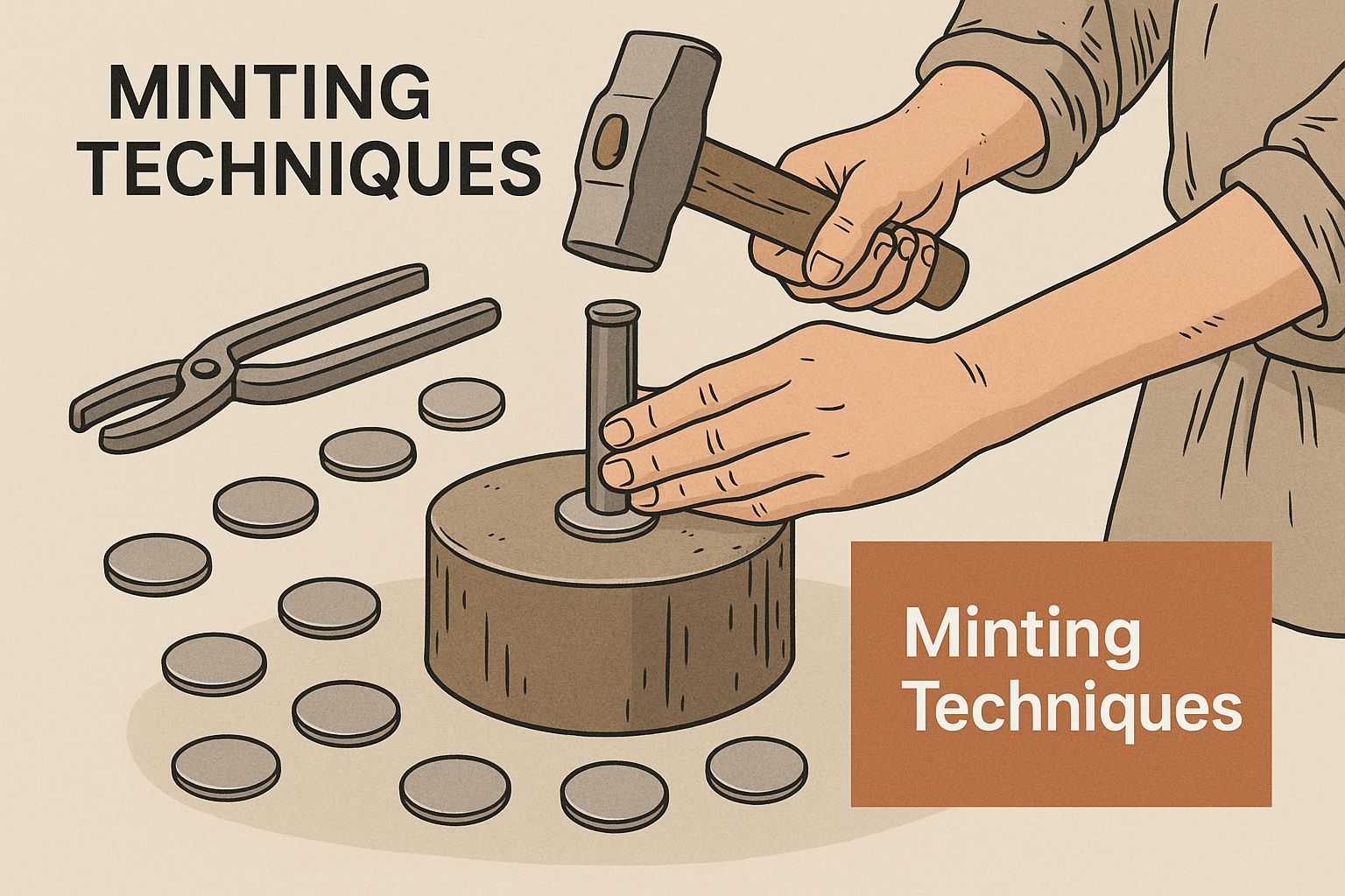 Infographic about identifying ancient coins