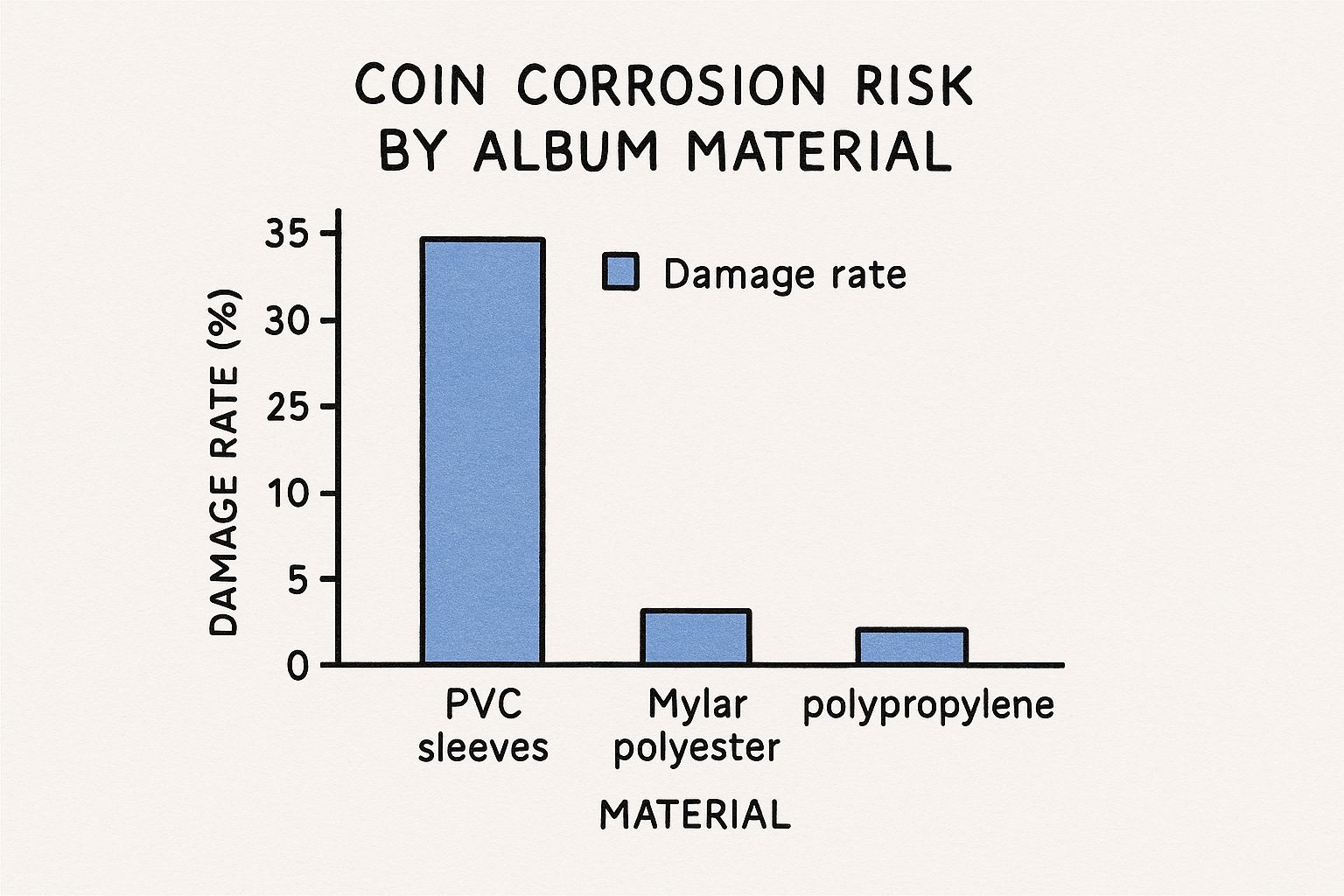 Infographic about album for coins collection