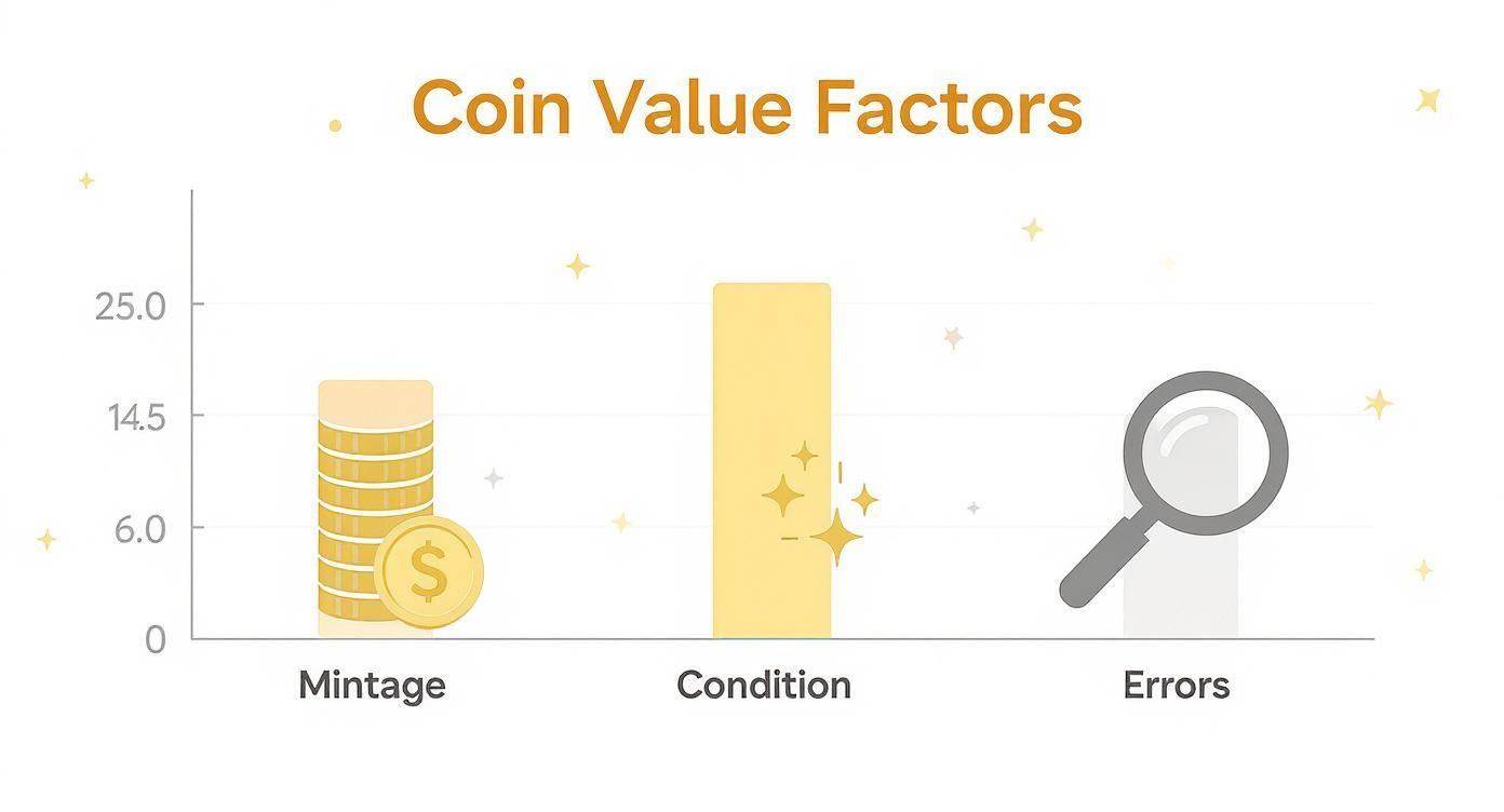Infographic about uk coins to collect