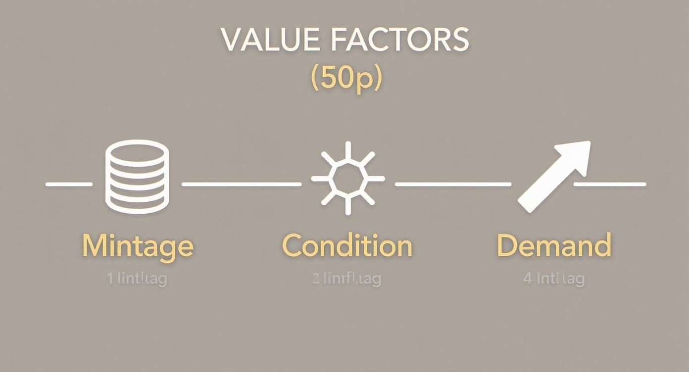 Infographic about how much is 50p worth