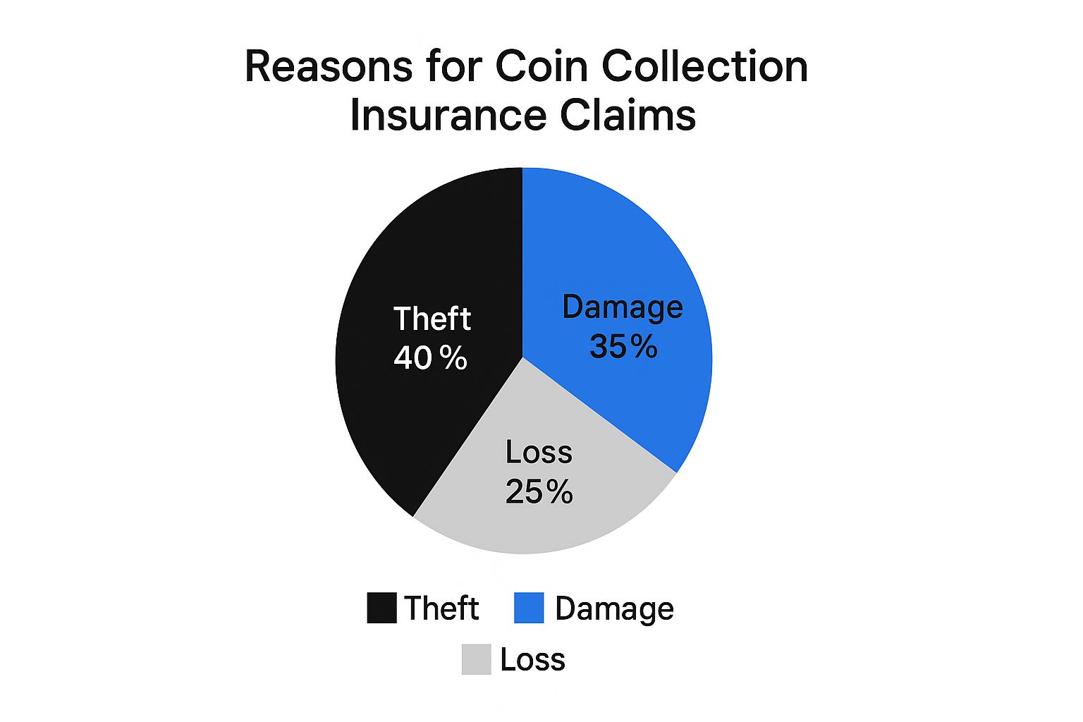 Infographic about coin collection insurance