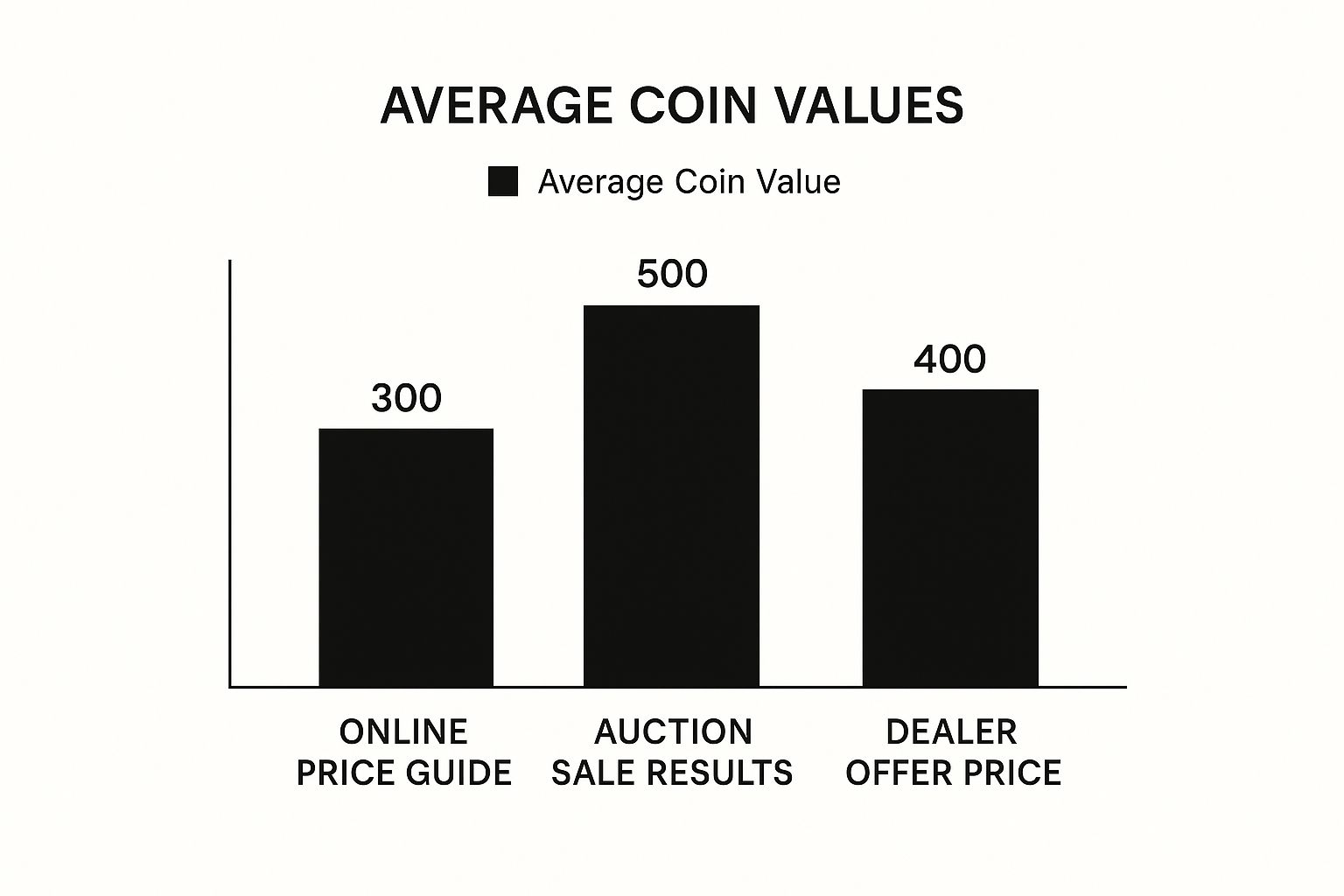 Infographic about how to find coin value