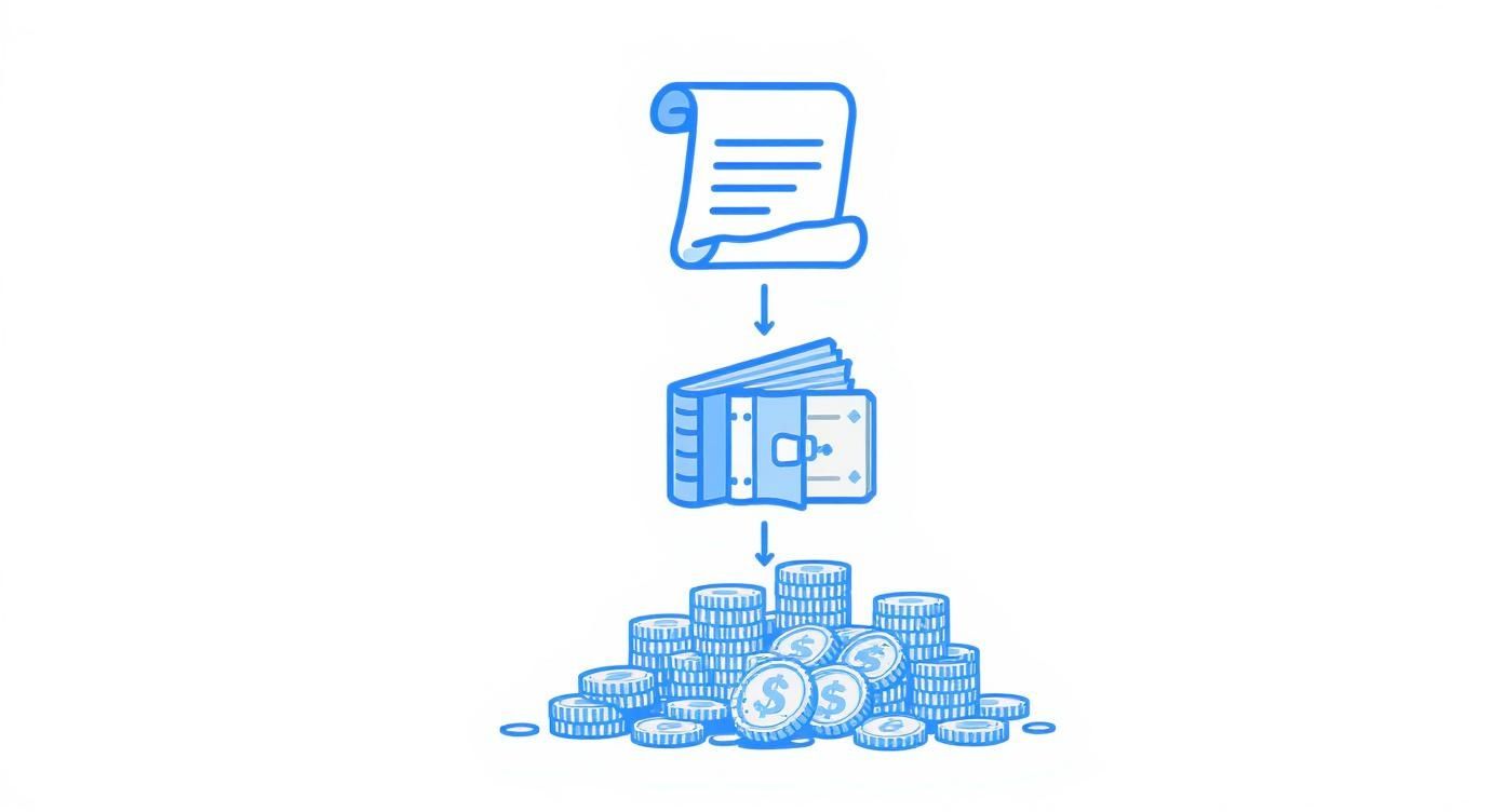 Infographic about coins collection album