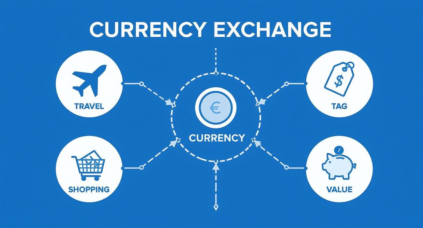 Infographic about understanding currency exchange rates