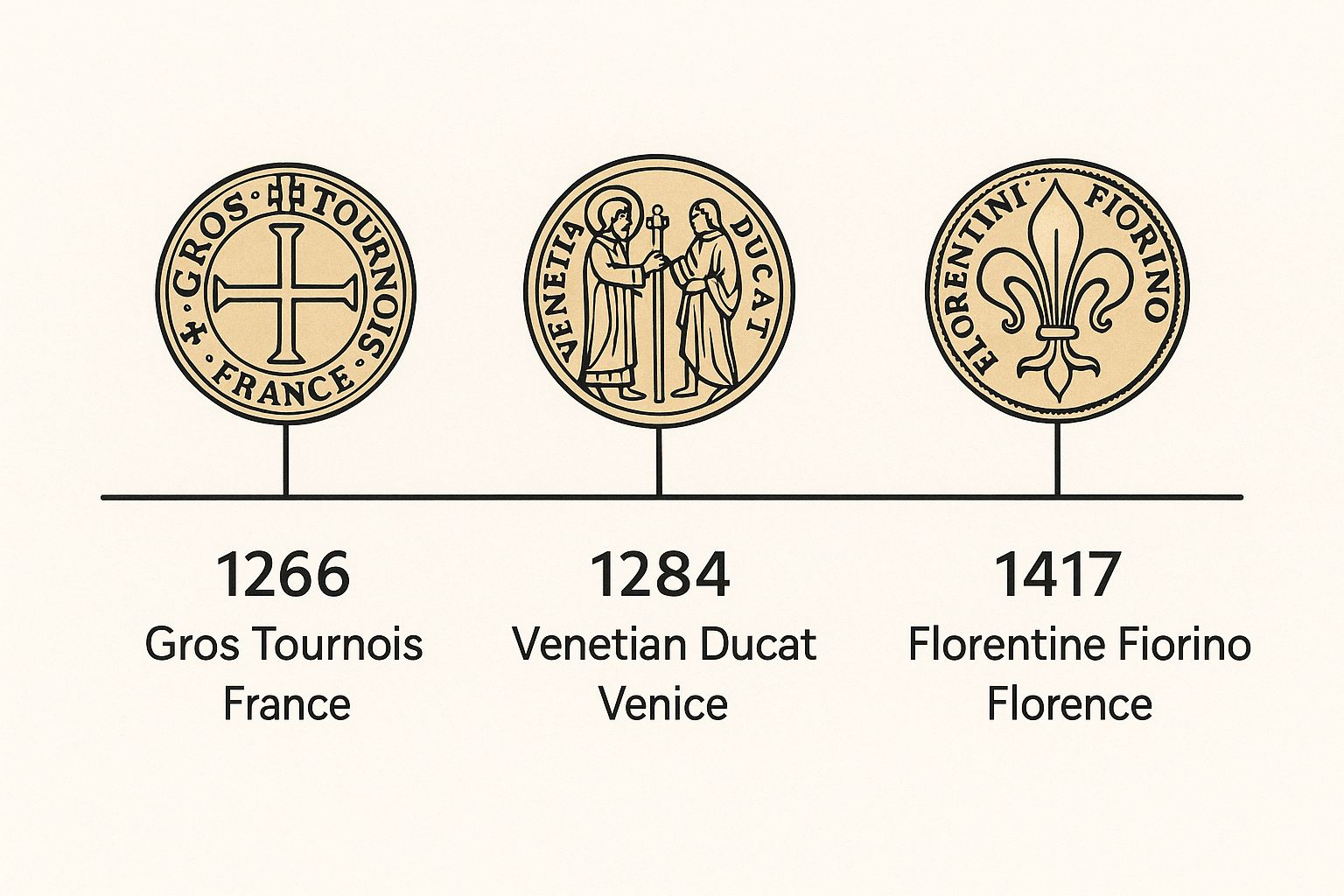 Infographic about former currencies of europe