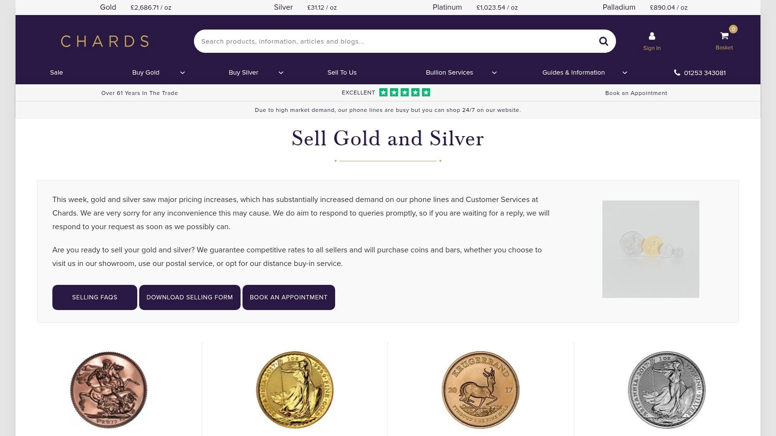 Chards Coin & Bullion Dealer