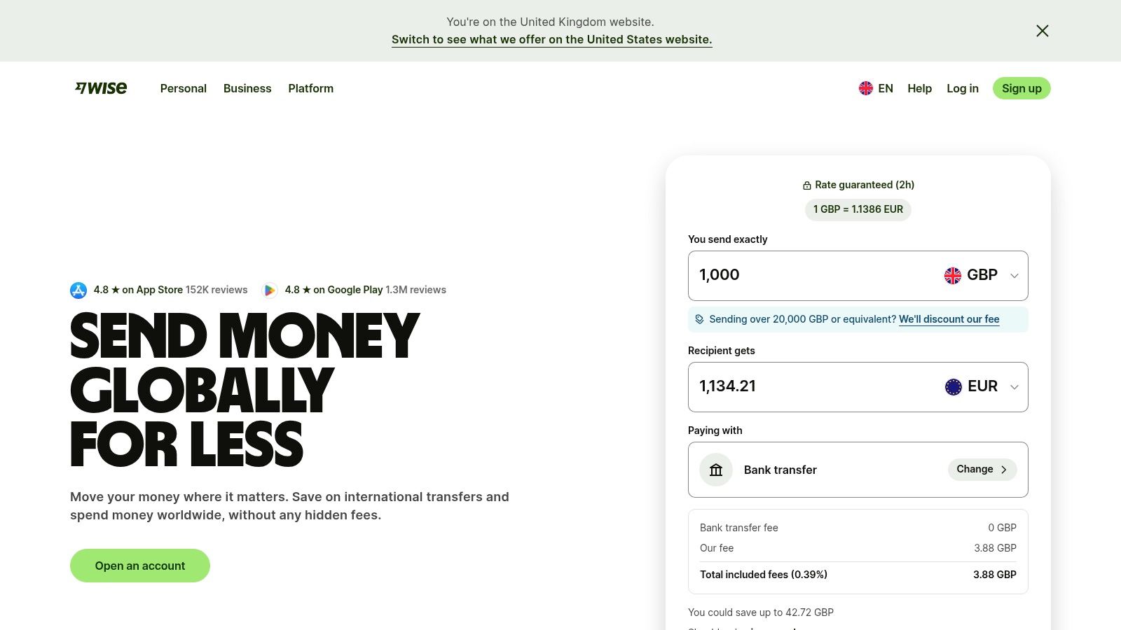 Wise (formerly TransferWise)