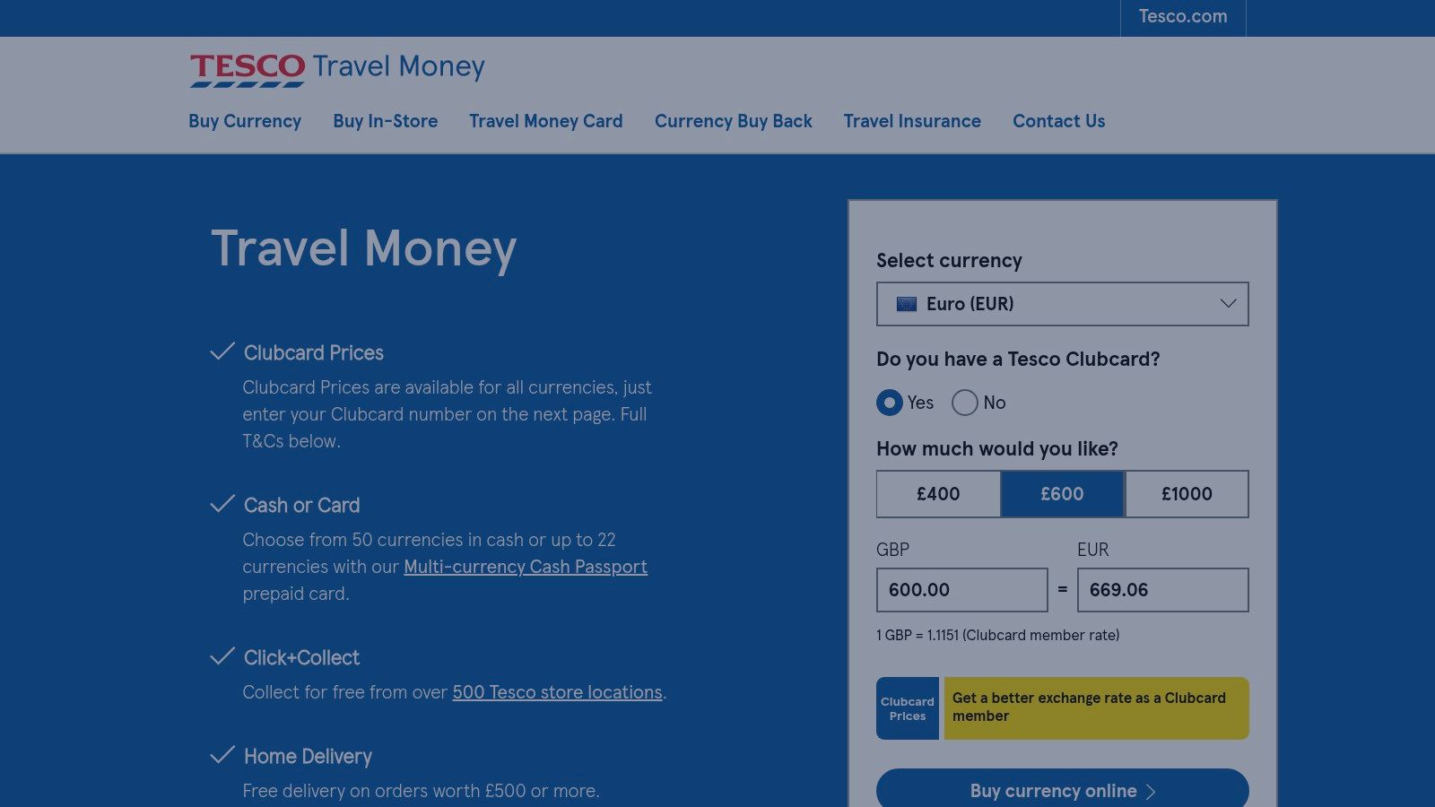 Tesco Travel Money