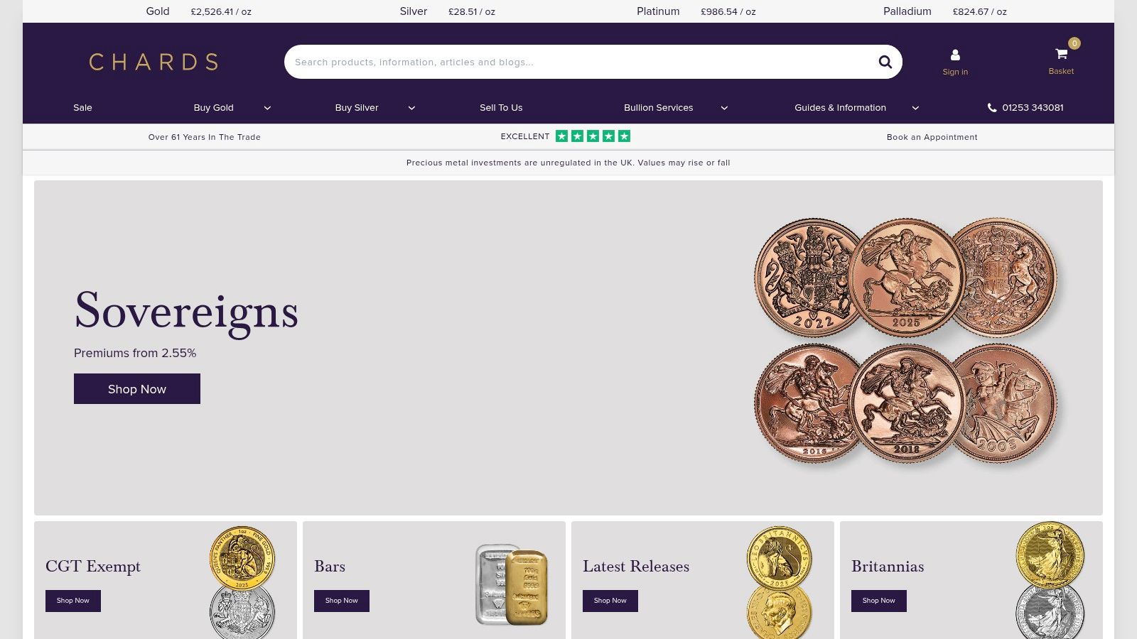 Chards Coin & Bullion Dealer