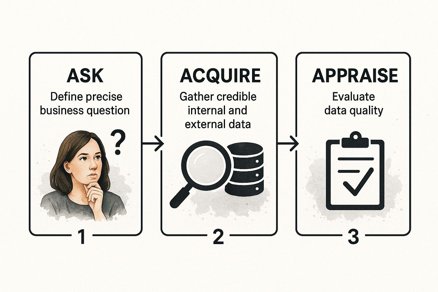 Infographic about evidence based decision making