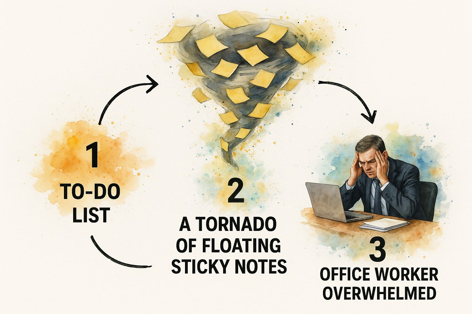 Infographic about how to prioritize tasks at work