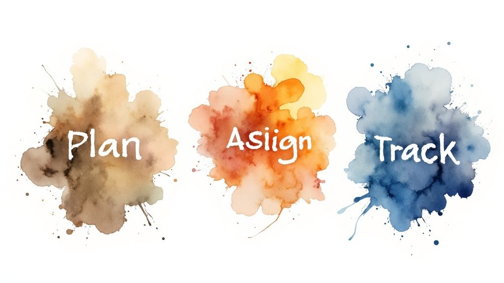 A team of designers looking at a screen with analytics and charts, showing the measurable impact of their work.