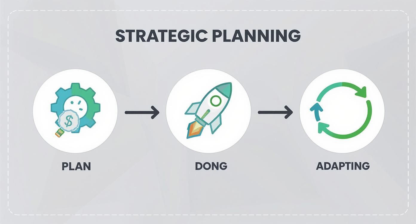 Infographic about strategic planning process steps