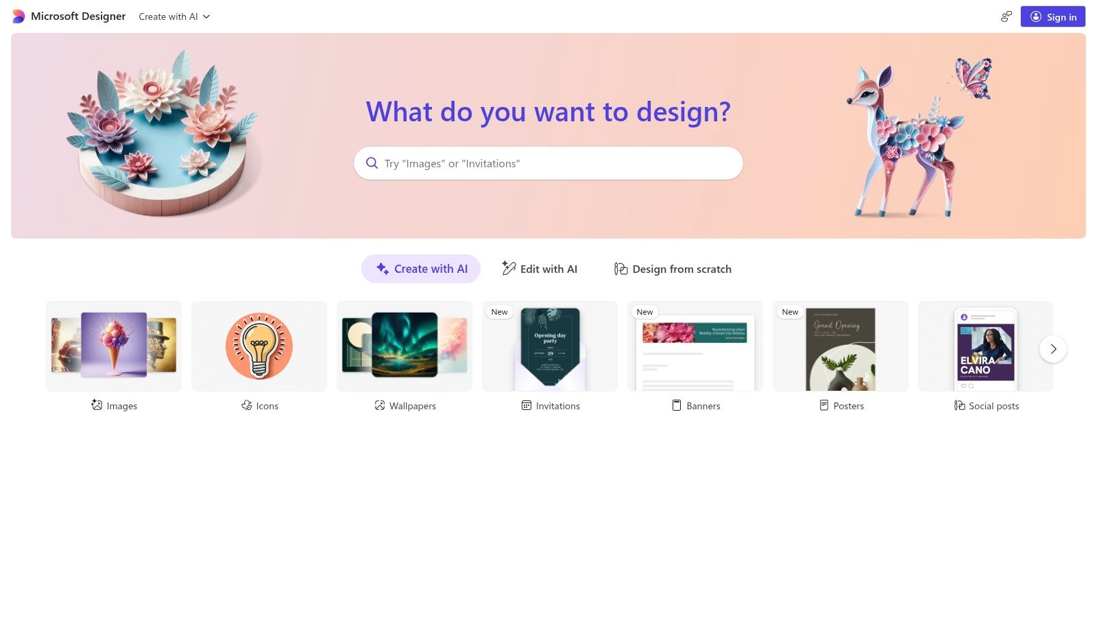 Microsoft Designer (Image Creator)