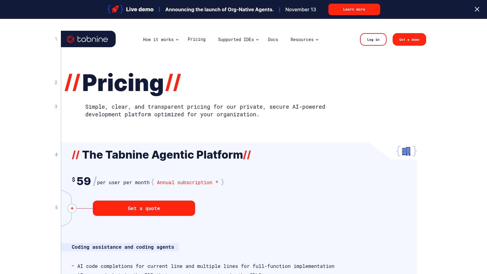 Tabnine – Private/Enterprise‑grade AI Coding