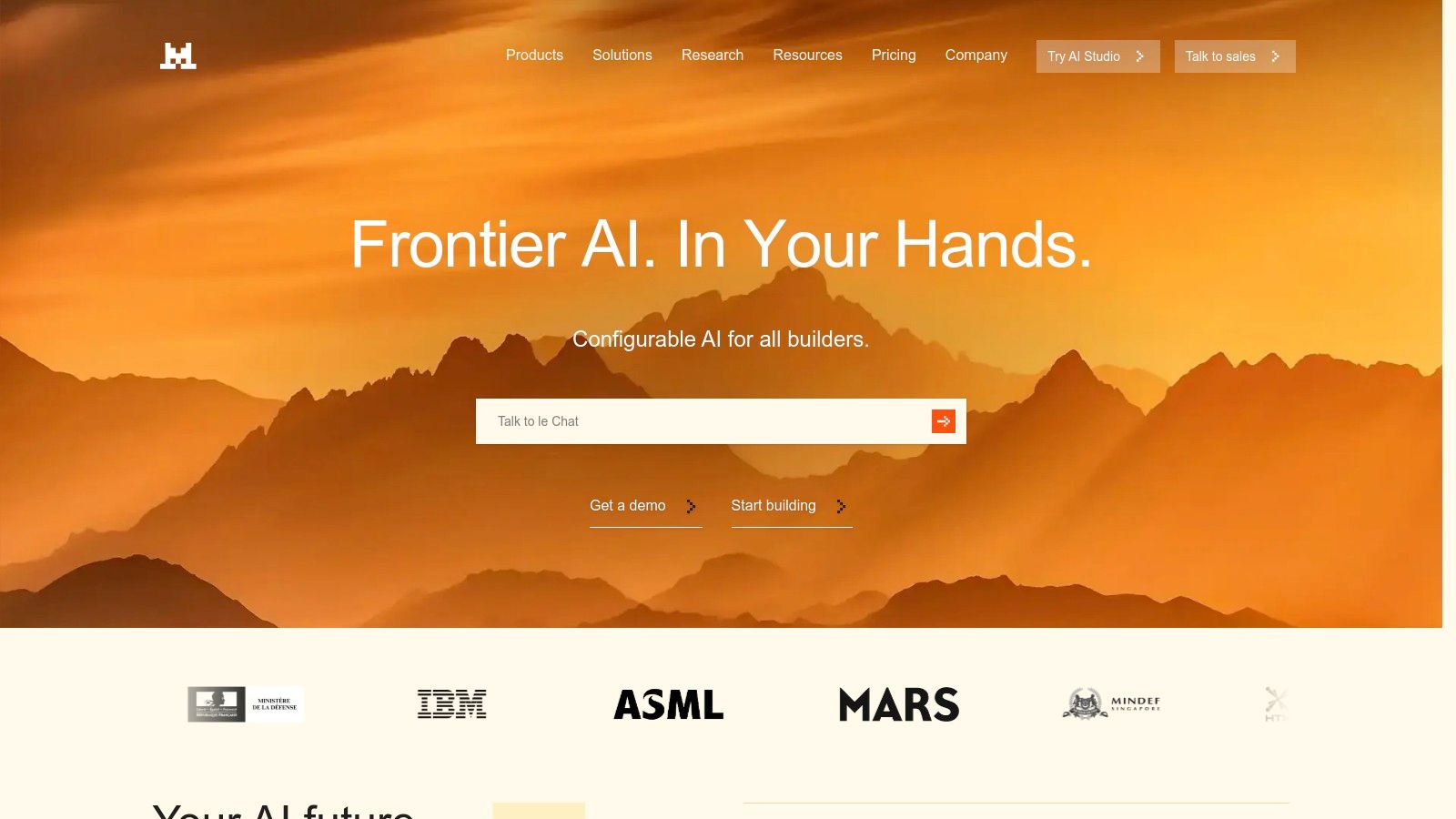 Mistral AI — Le Chat / La Plateforme