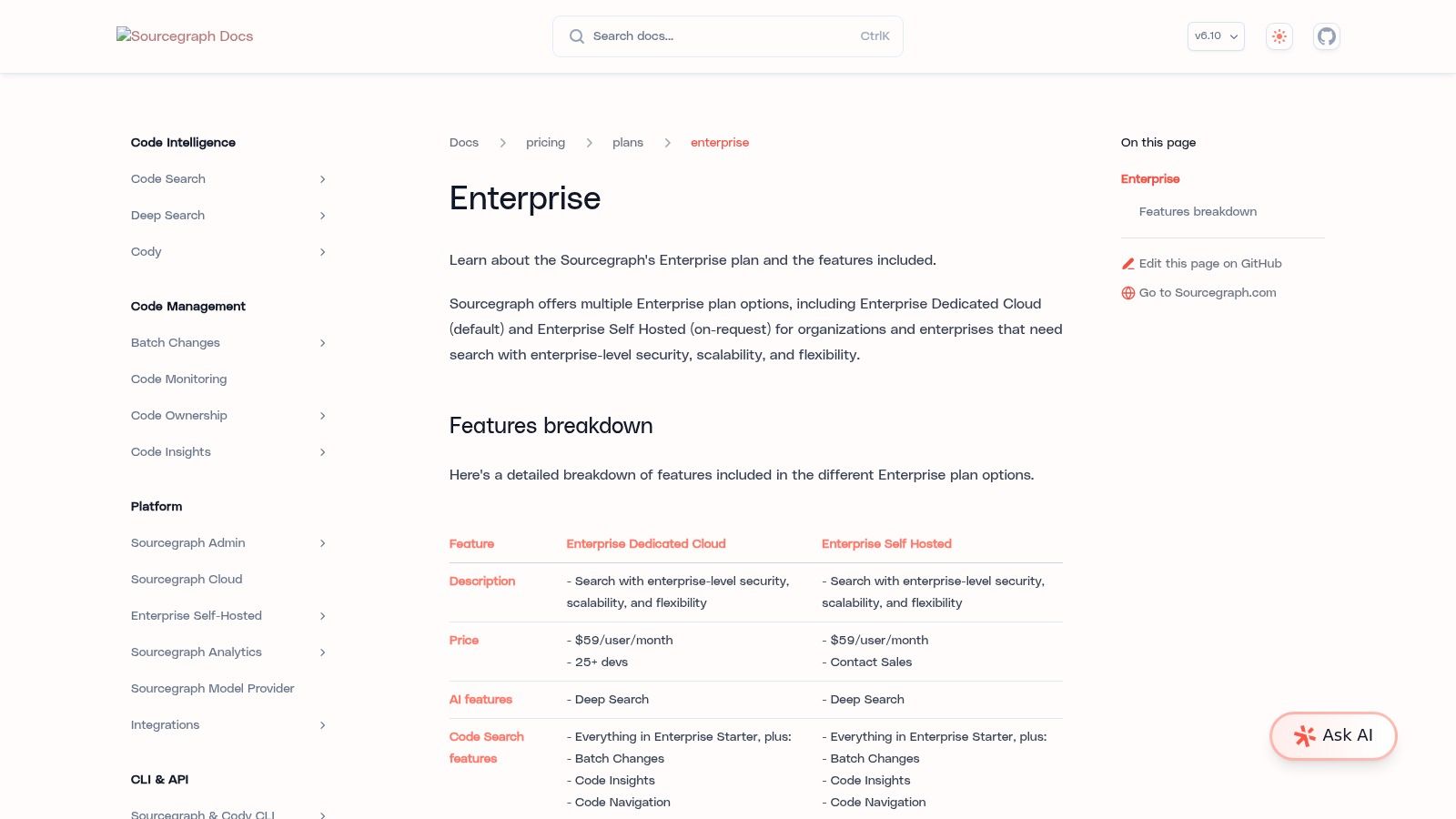 Sourcegraph Cody (Enterprise)