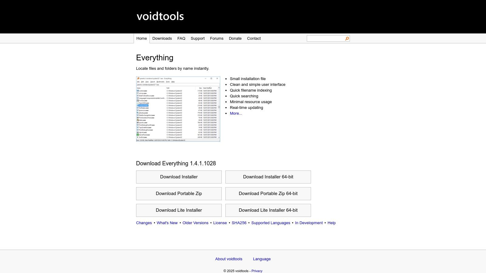 "Everything" by voidtools (Windows)
