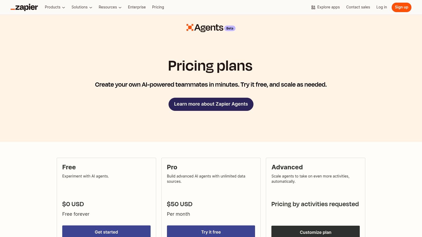 Zapier – AI Agents
