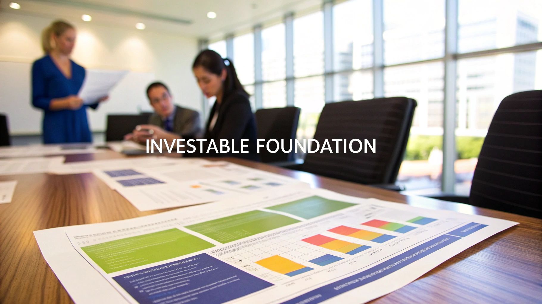 Architectural blueprint of a modern commercial building