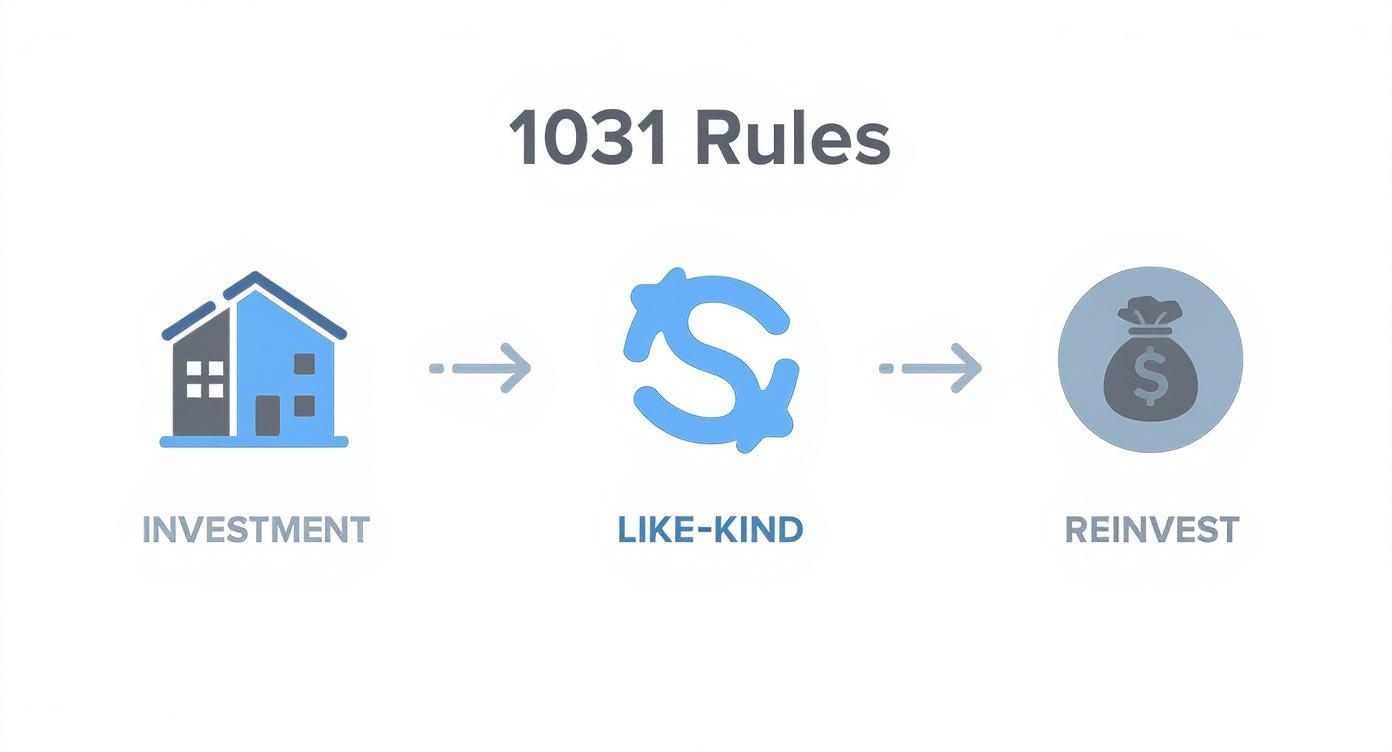 Infographic about how to do a 1031 exchange