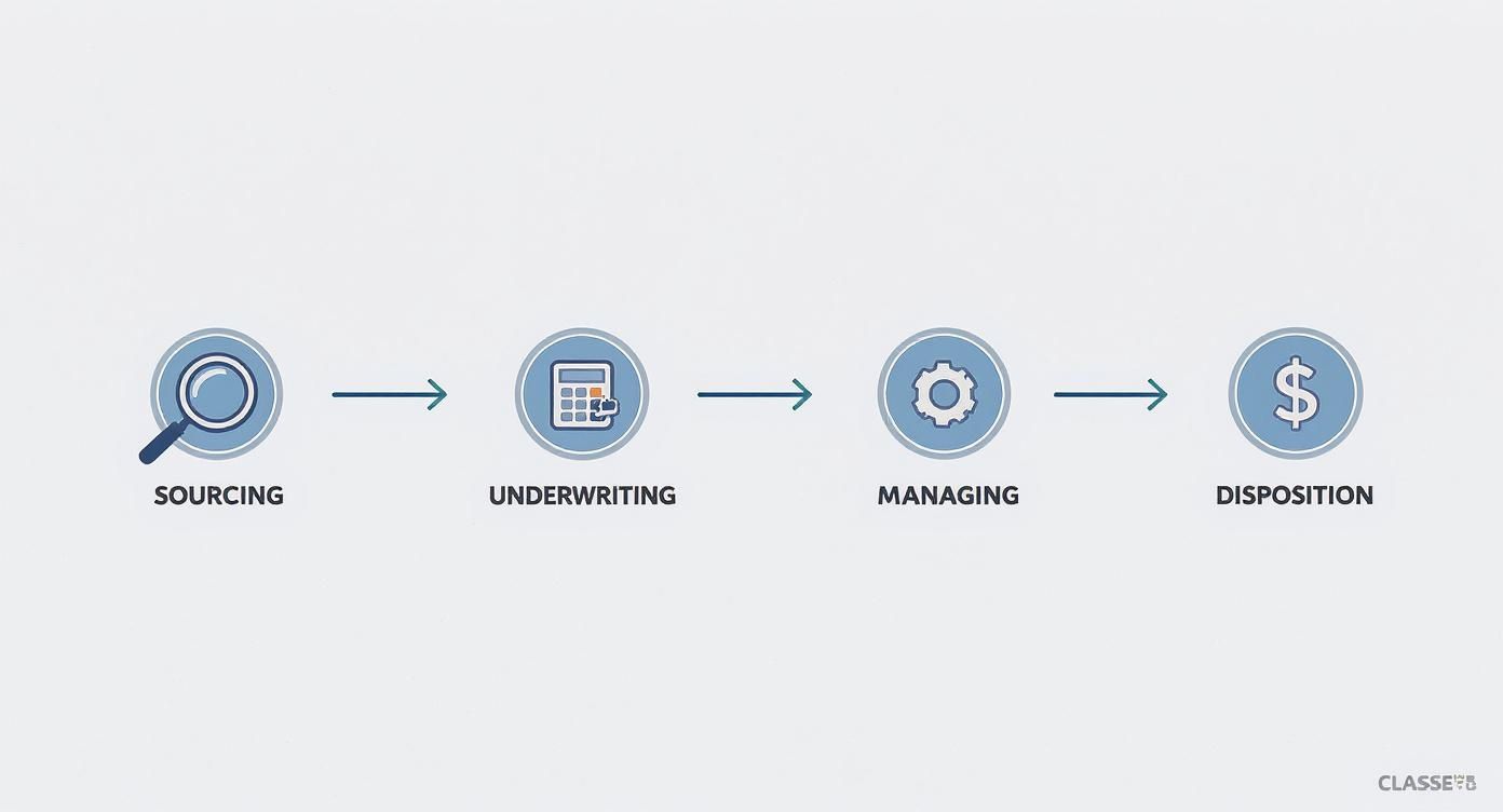 Infographic about real estate investment management