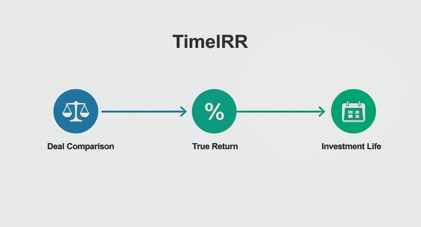 Infographic about internal rate of return with example