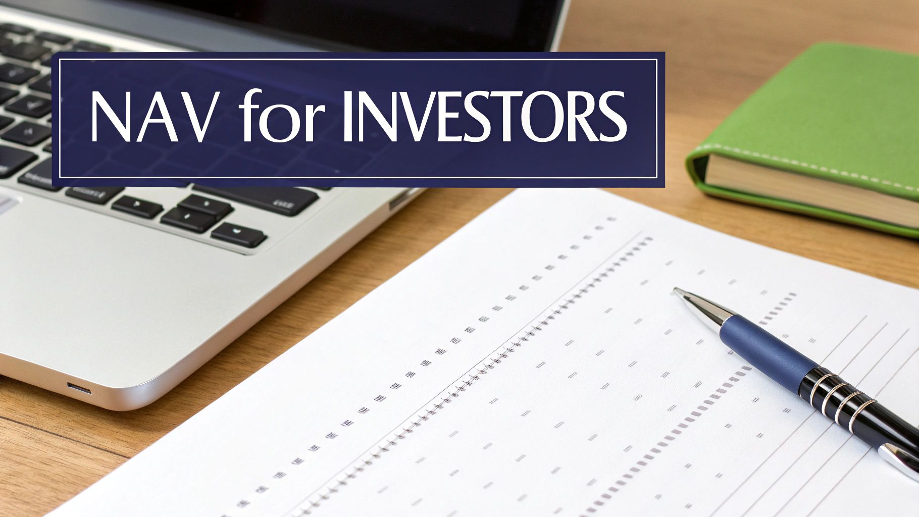 A magnifying glass hovering over a blueprint, symbolizing due diligence and investment analysis.