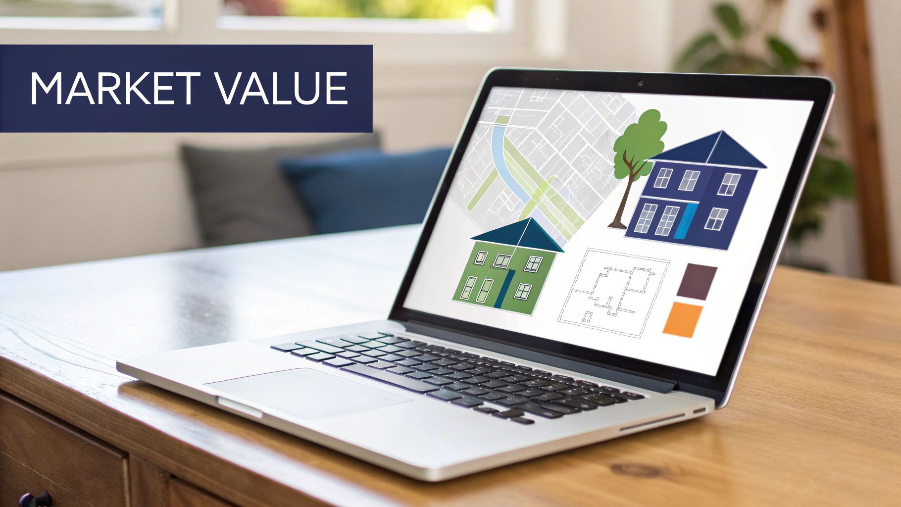 Three modern apartment buildings under a clear blue sky