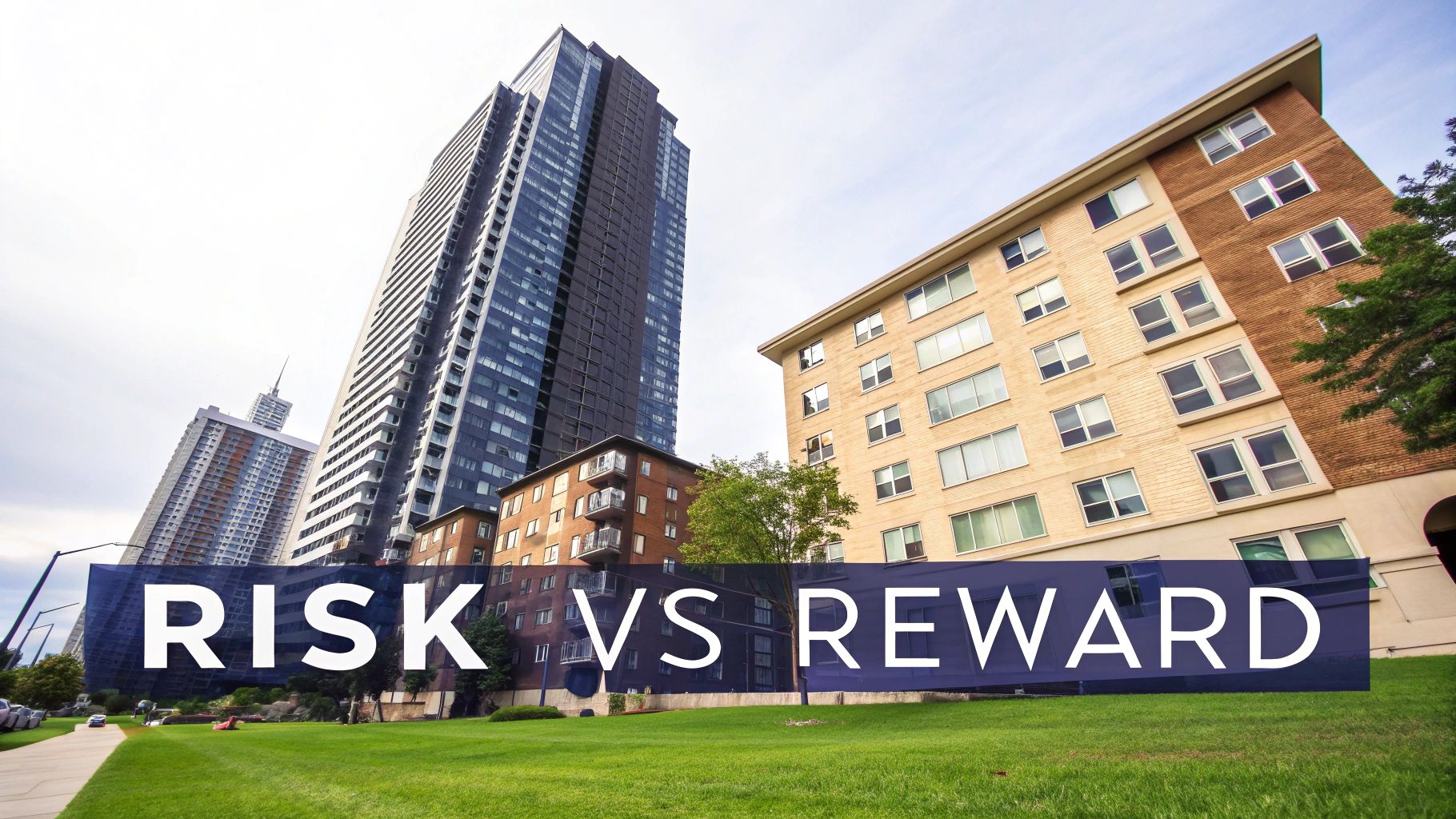 Graph showing the relationship between risk and cap rate