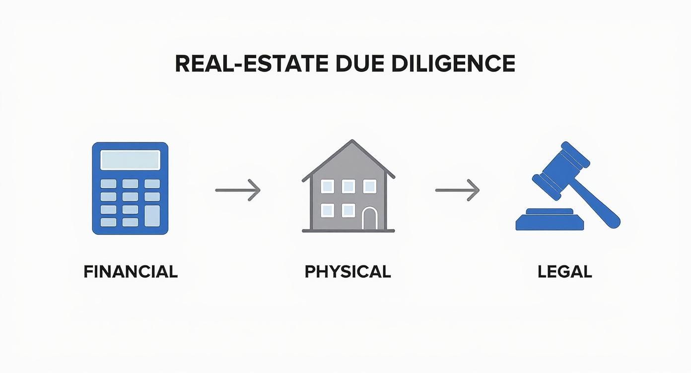 Infographic about real estate investment due diligence
