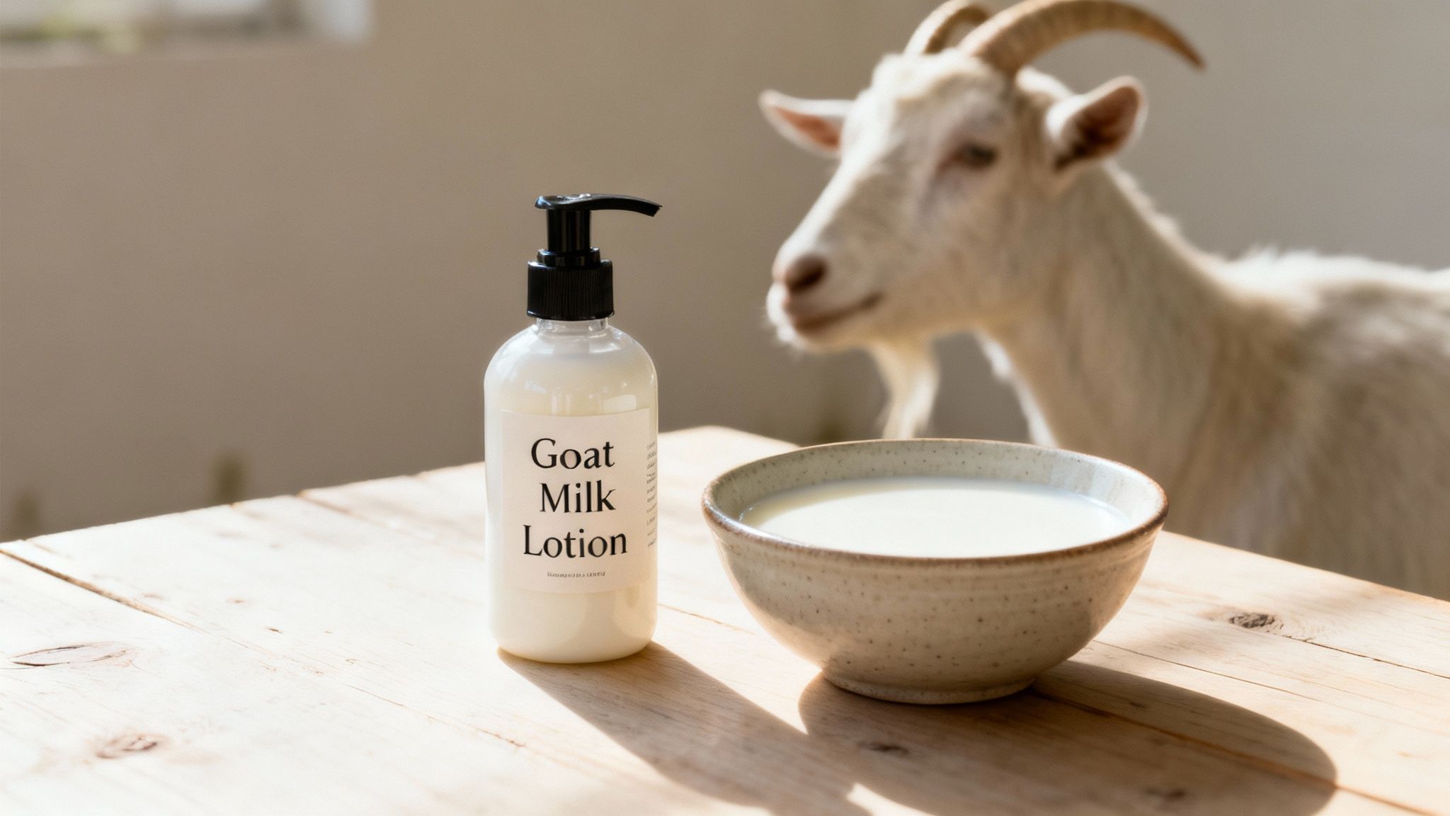 Goat milk lotion