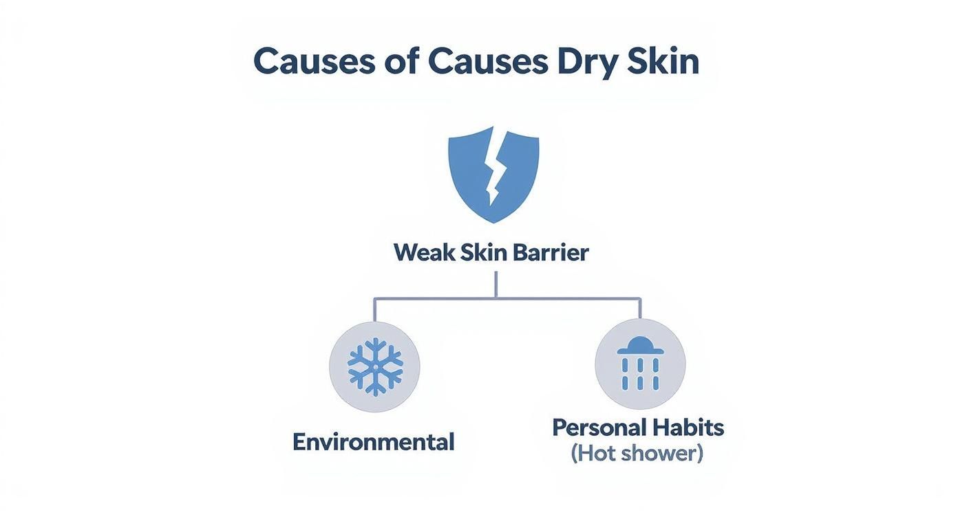 Infographic about best lotion for dry skin