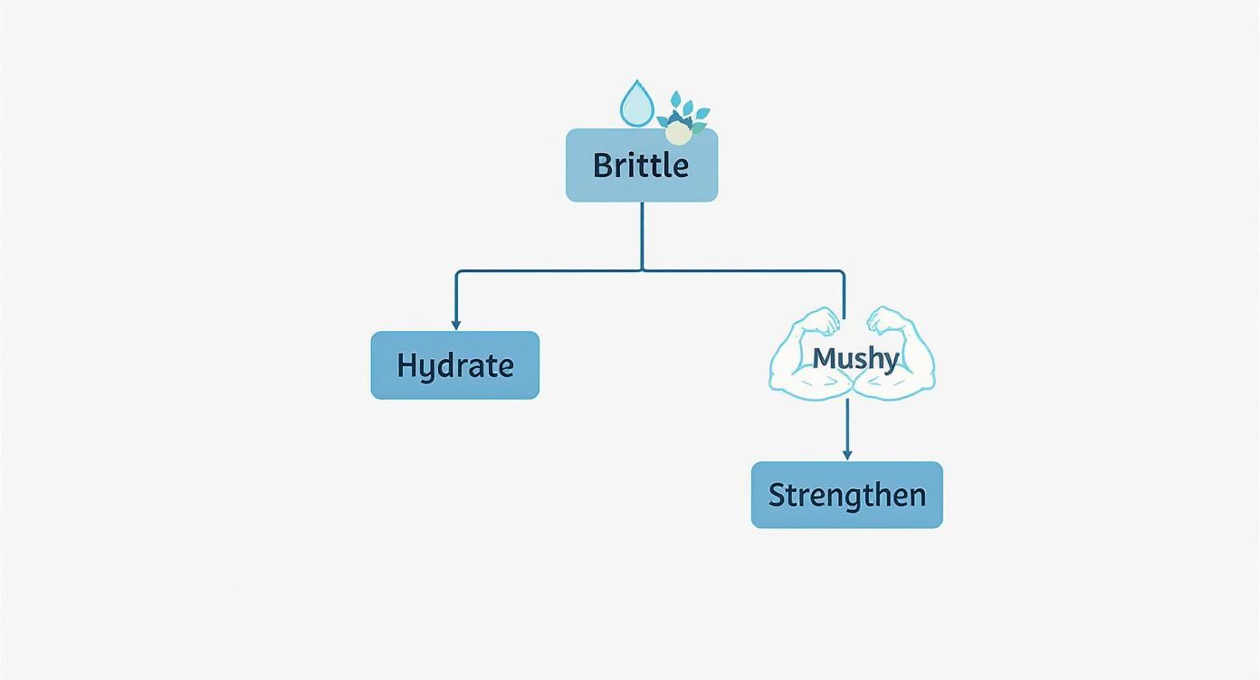 Infographic about curly hair mask